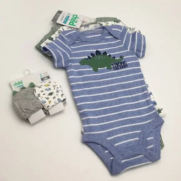 NEW - Carter’s 3 baby bodysuits set size 0-3m Newborn - Picture 6 of 6